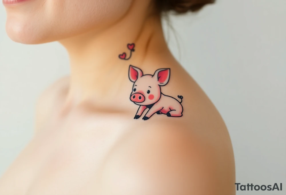 piglet tattoo tattoo idea