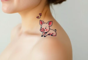 piglet tattoo tattoo idea