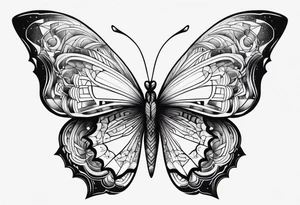 Butterfly with a depression quote tattoo idea