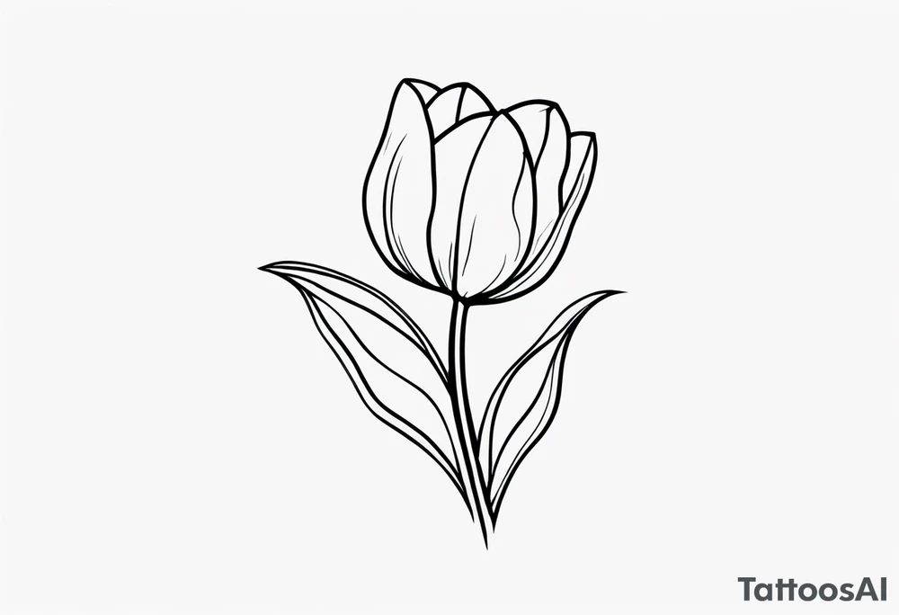 Tulip tattoo idea