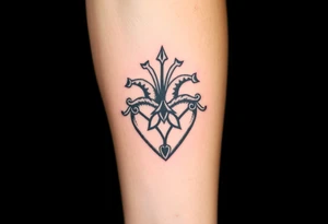 trinity heart tattoo idea