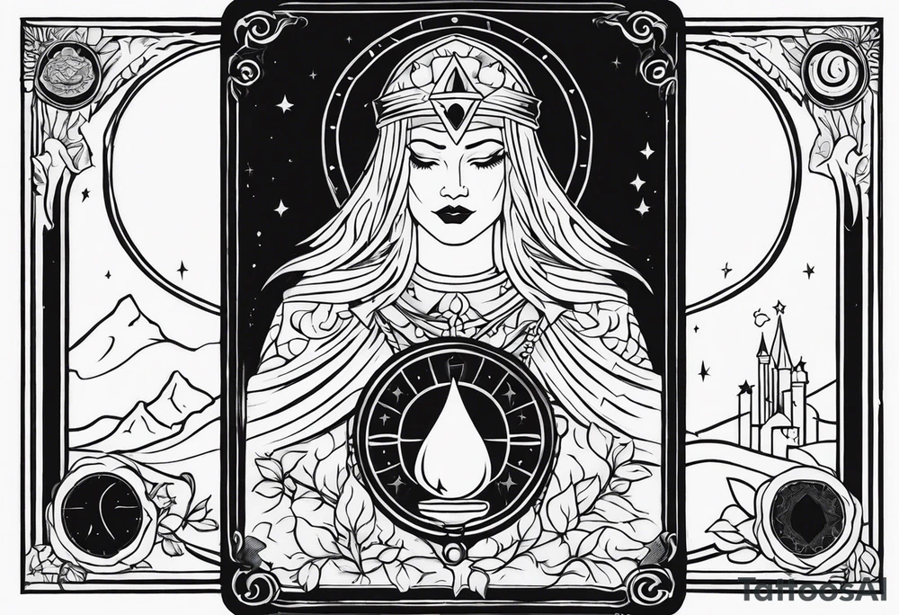 Greed tarot card tattoo idea
