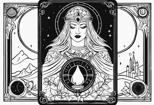 Greed tarot card tattoo idea