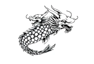 Koi dragon tattoo idea