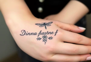 Dinna fash dragon fly celtique whit flower ecossai tattoo idea
