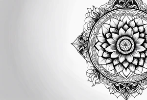 lotus flower sacred geometry tree of life tattoo idea