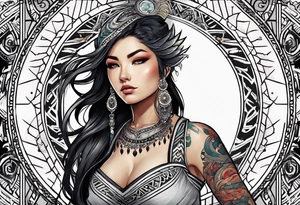 Monstress tattoo idea