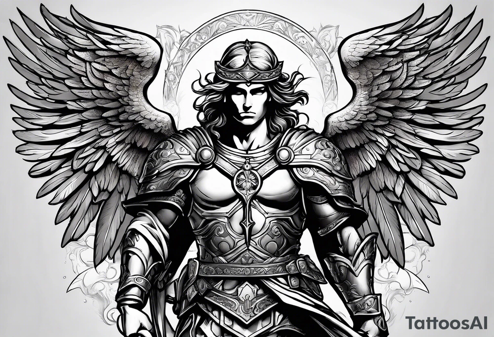 Michael the Archangel protecting me tattoo idea