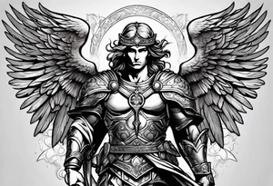 Michael the Archangel protecting me tattoo idea