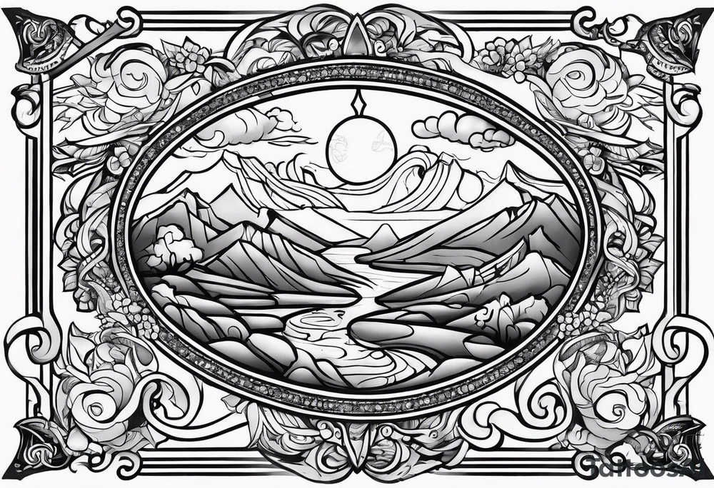 Psalms 23 scripture tattoo idea