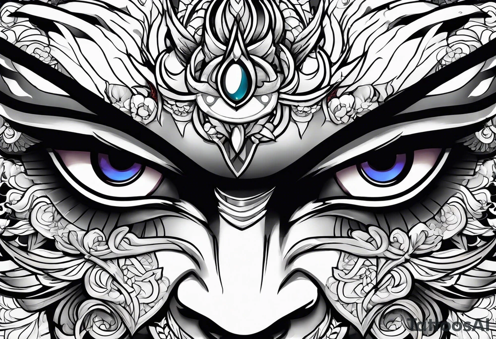 Byakugan eyes tattoo idea