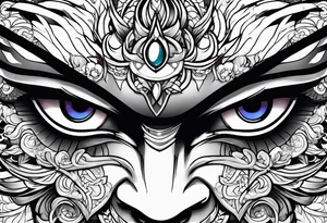 Byakugan eyes tattoo idea