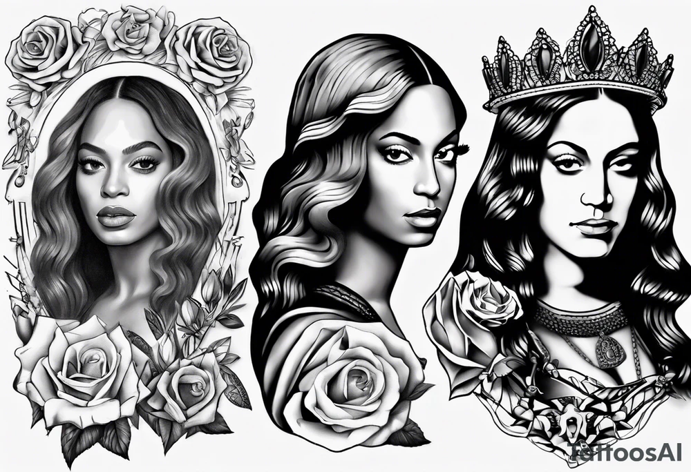 Beyoncé 
As Mona Lisa tattoo idea