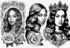 Beyoncé 
As Mona Lisa tattoo idea