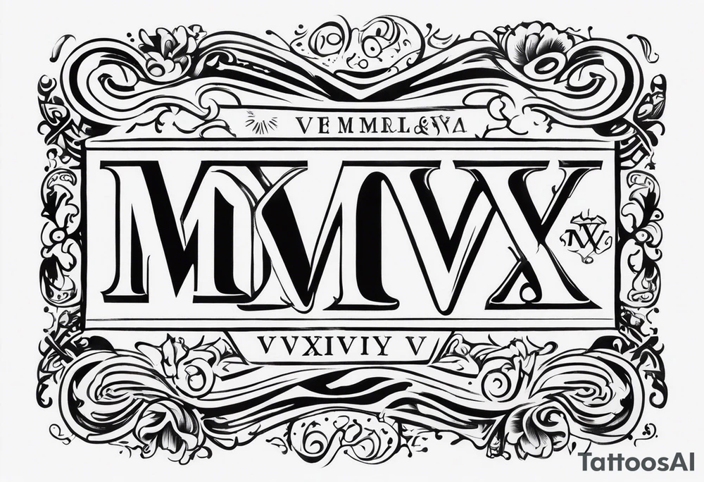 VIII_XXV_MMXVII tattoo idea