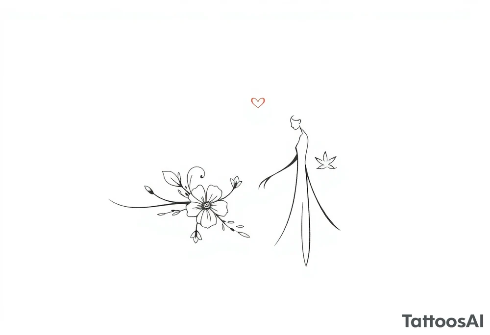 Dad and daughter memorial tattoo tattoo idea