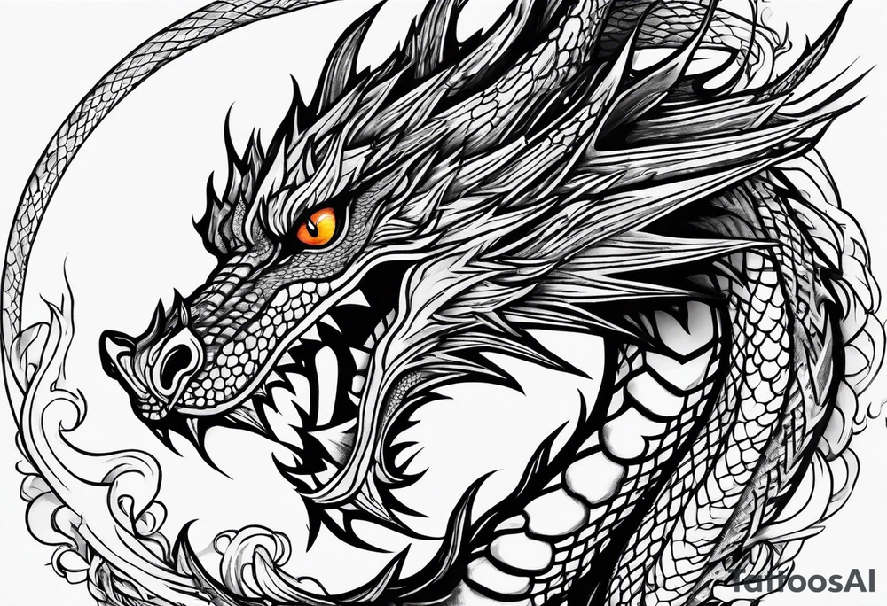 dragon tattoo idea
