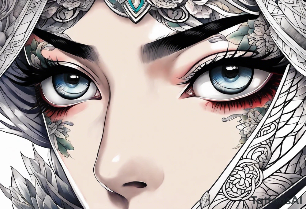 Byakugan eyes tattoo idea