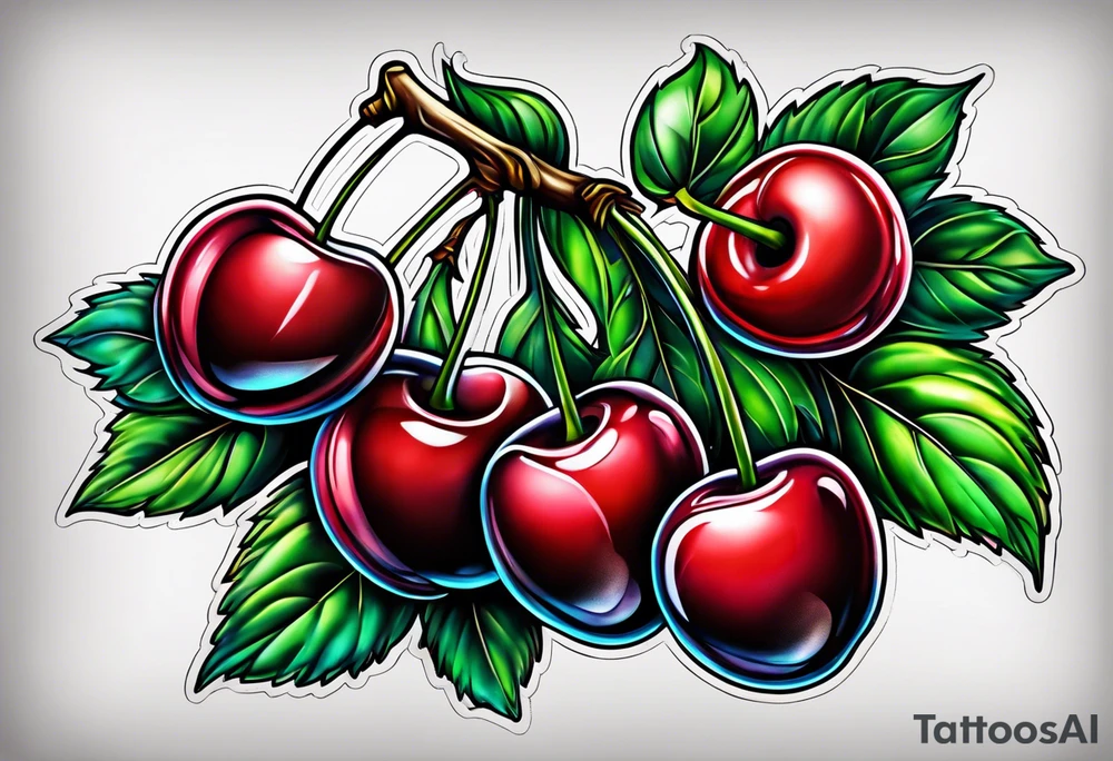 Cherries tattoo idea