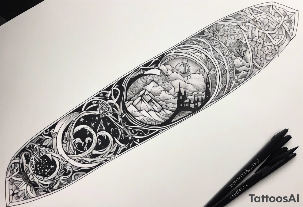 Lord of the rings forearm tattoo idea