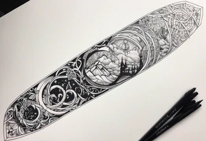 Lord of the rings forearm tattoo idea