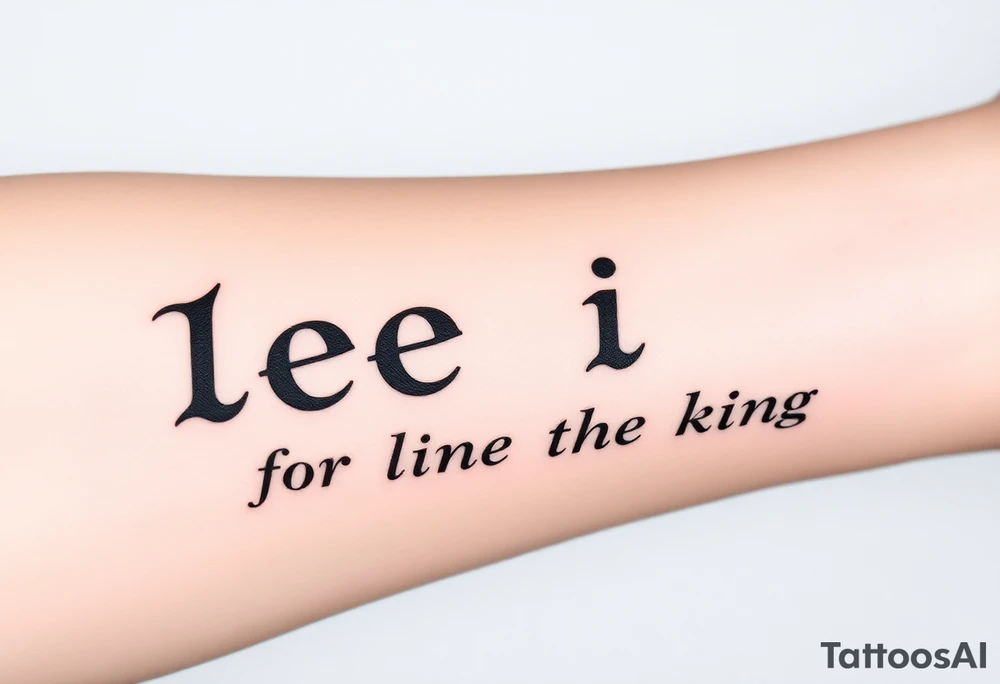 Fancy style "leo" for lion the king birth
 sign tattoo idea