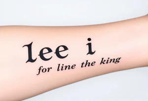 Fancy style "leo" for lion the king birth
 sign tattoo idea