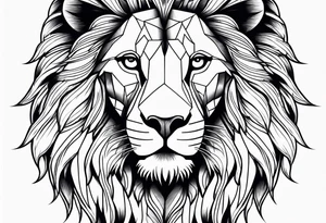 A lion in the sky tattoo idea