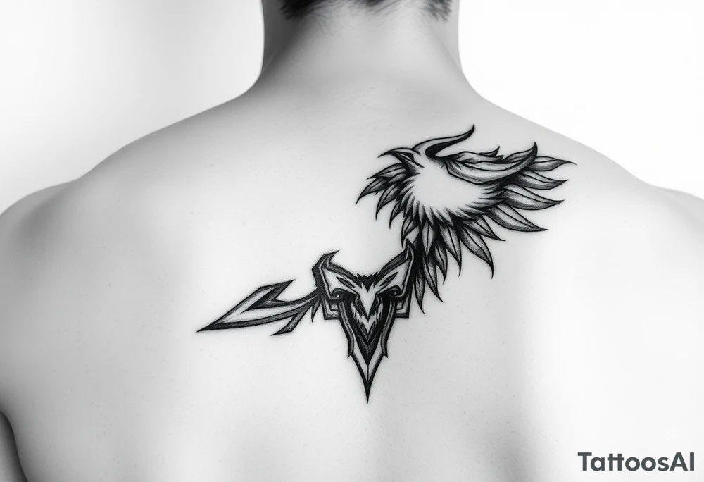 太陽、月、星、木 tattoo idea