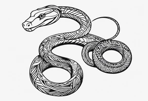 snake bones tattoo idea