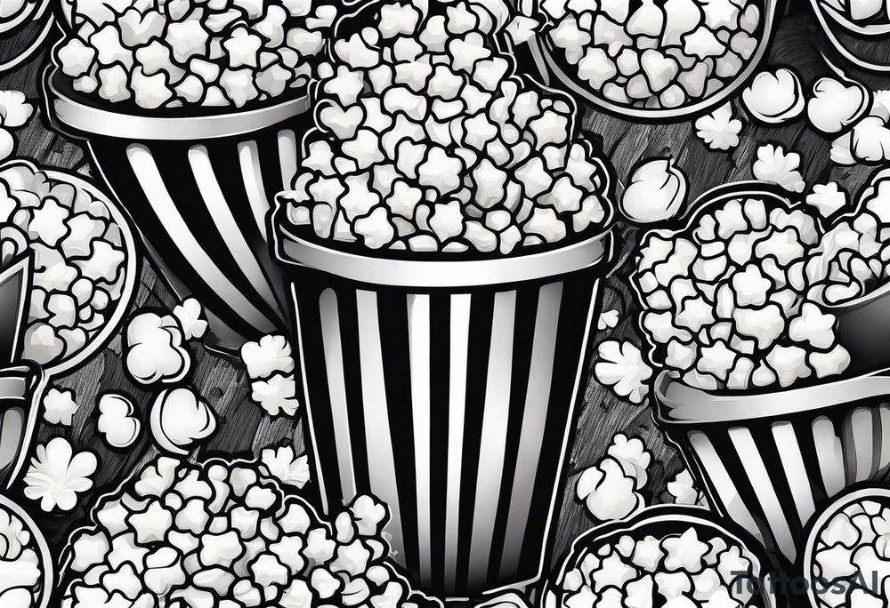 Popcorn tattoo idea
