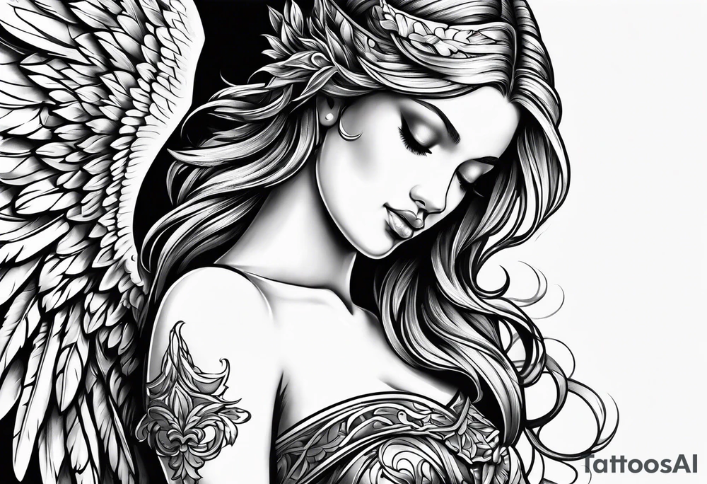 angel tattoo idea
