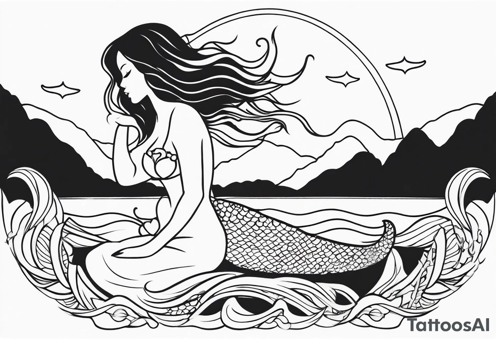 Mermaid tattoo idea
