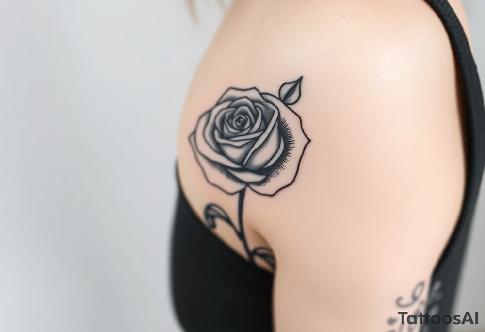 rose tattoo idea