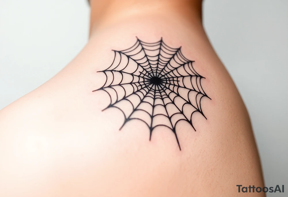 Spider web tattoo idea