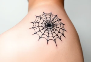 Spider web tattoo idea
