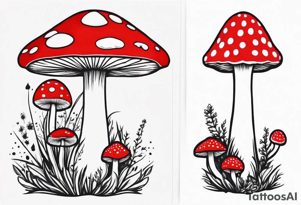 fly agaric mushroom leads to enlighment tattoo idea