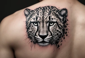 cheetah tattoo tattoo idea