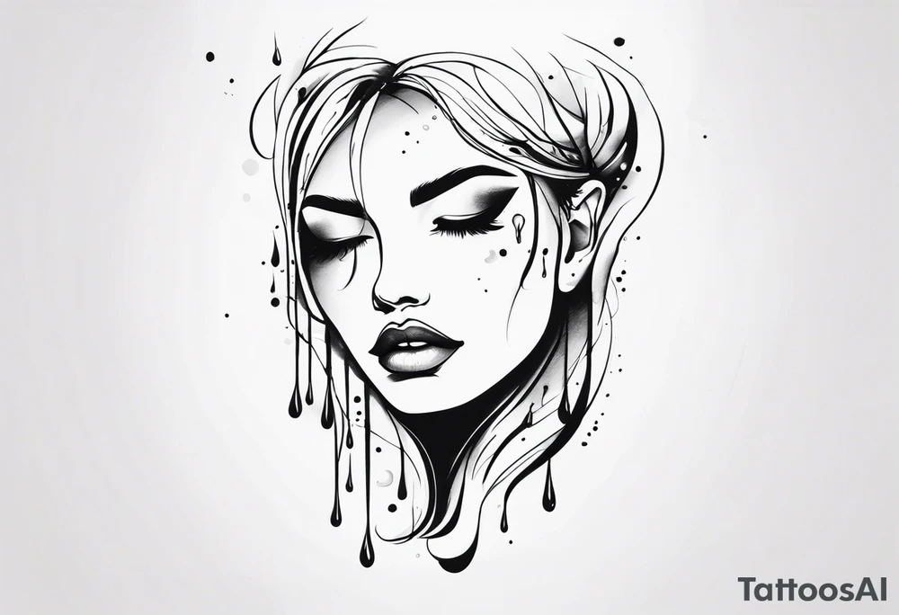 Tears ricocheting tattoo idea