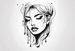 Tears ricocheting tattoo idea
