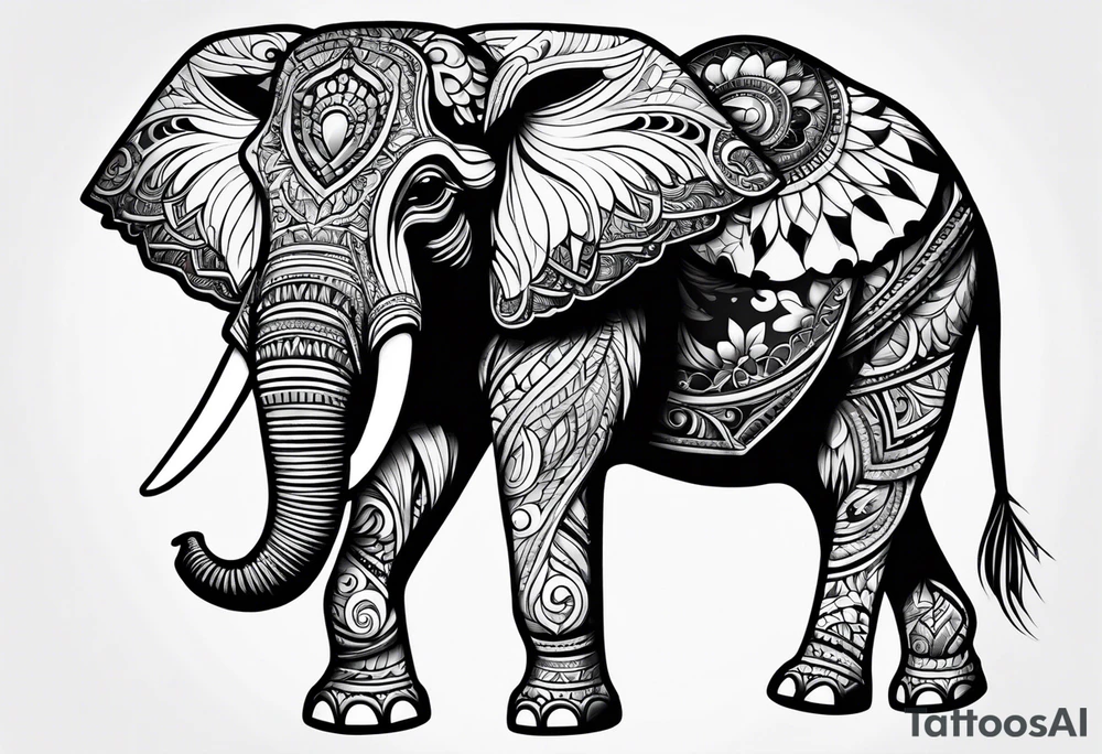 Elephant with attitude tattoo idea