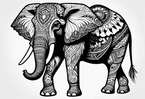Elephant with attitude tattoo idea