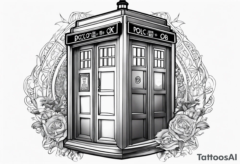 Doctor who tardis tattoo idea