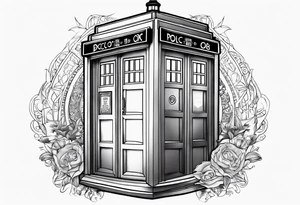 Doctor who tardis tattoo idea