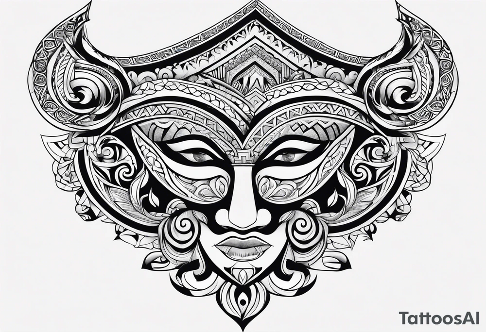Maori hals tattoo idea