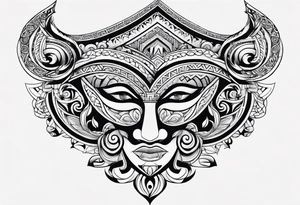 Maori hals tattoo idea