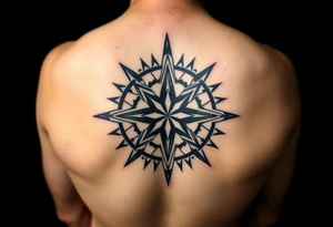 Compass rose tattoo idea