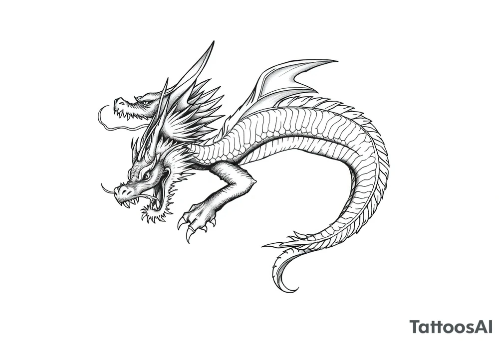 dragon tattoo idea