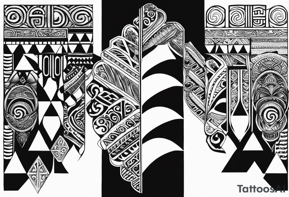 Croatian tribal 
Giants Causeway 
Maori tattoo idea