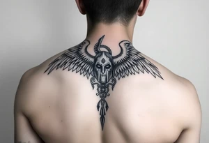 spartan angel tattoo idea